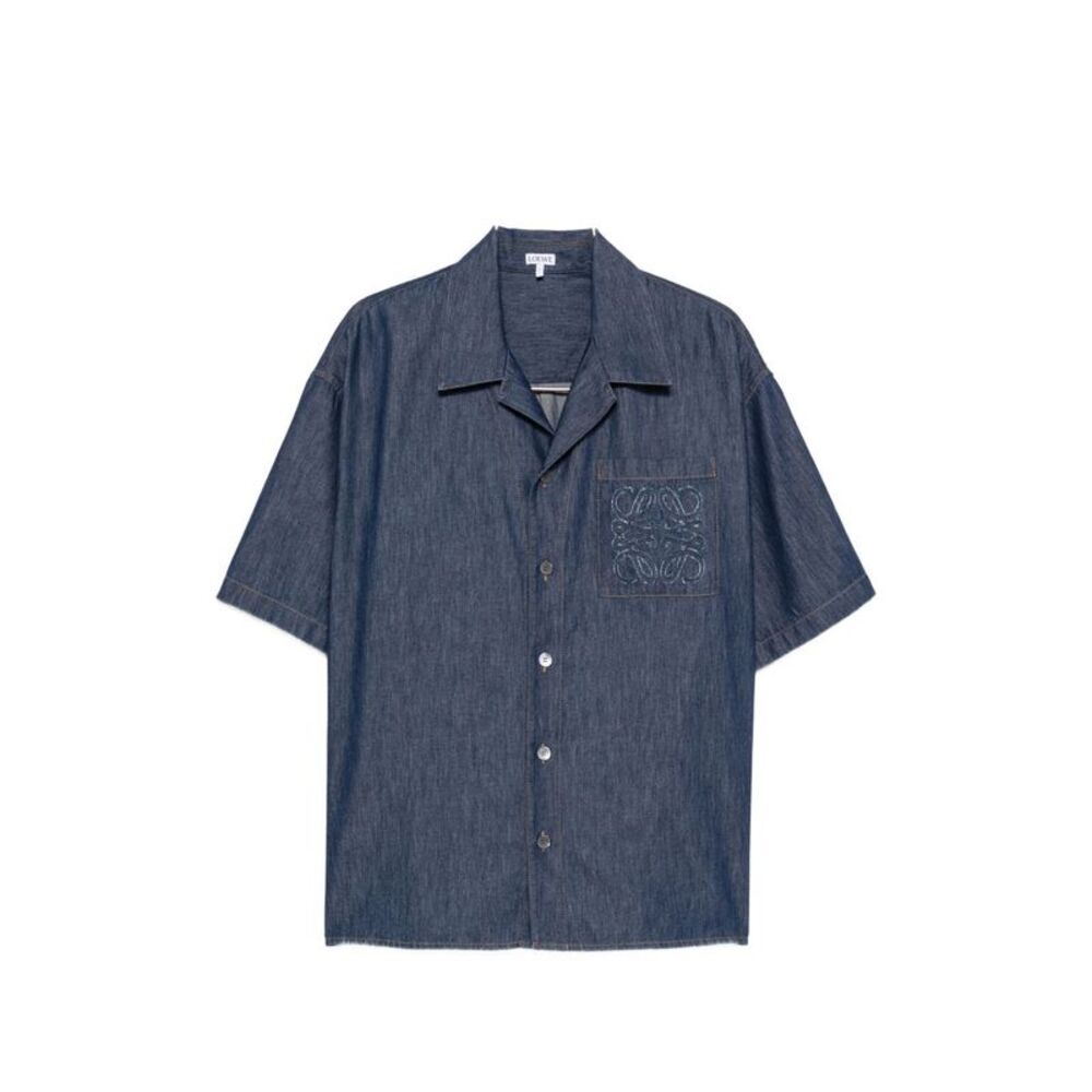 Loewe Men Anagram Denim Shirt
